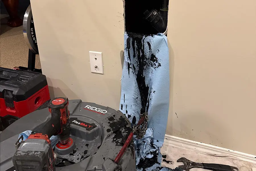 home in Palliser, the kitchen drain had that thick, black buildup you sometimes find in older cast iron piping